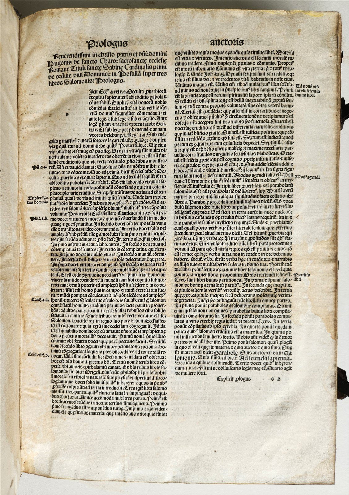 1506 BIBLE in LATIN POST-INCUNABULA antique FOLIO ORIGINAL PIGSKIN BINDING
