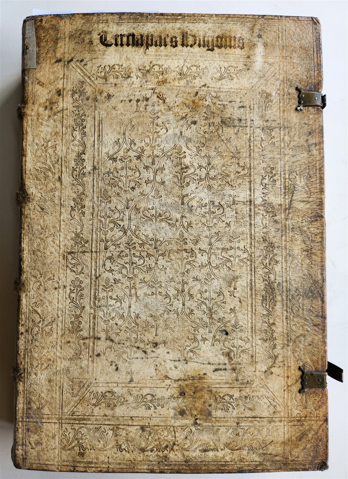 1506 BIBLE in LATIN POST-INCUNABULA antique FOLIO ORIGINAL PIGSKIN BINDING