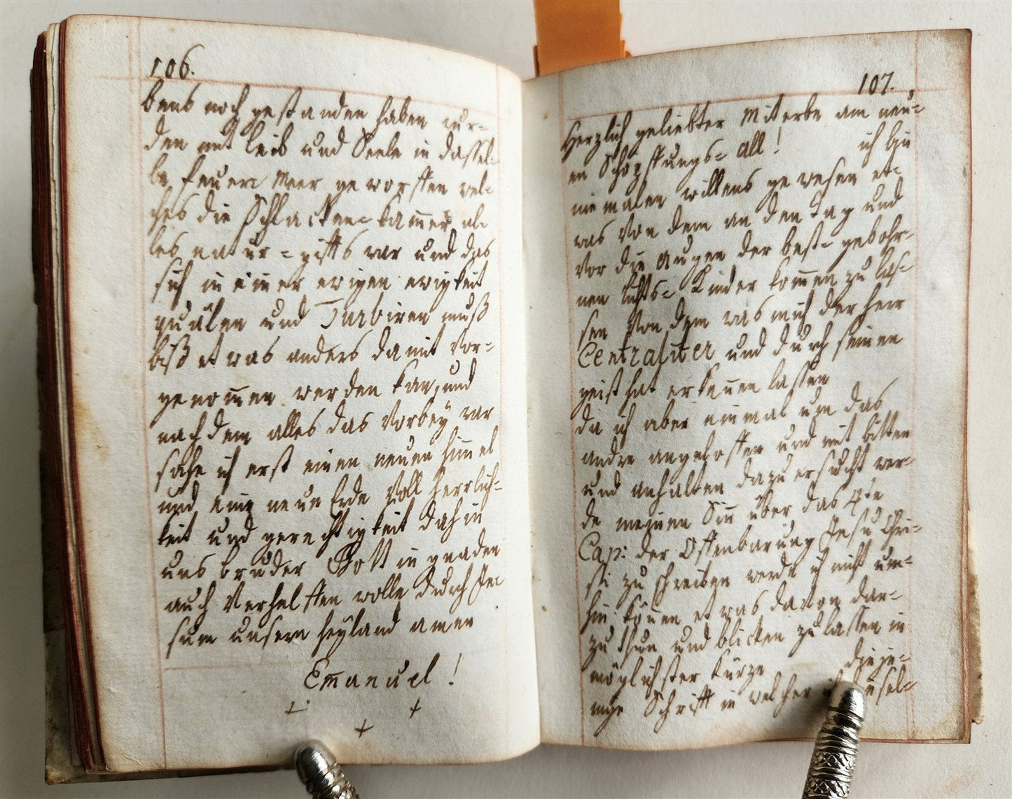 1790 GERMAN RELIGIOUS MANUSCRIPT 411 pages antique VELLUM BINDING
