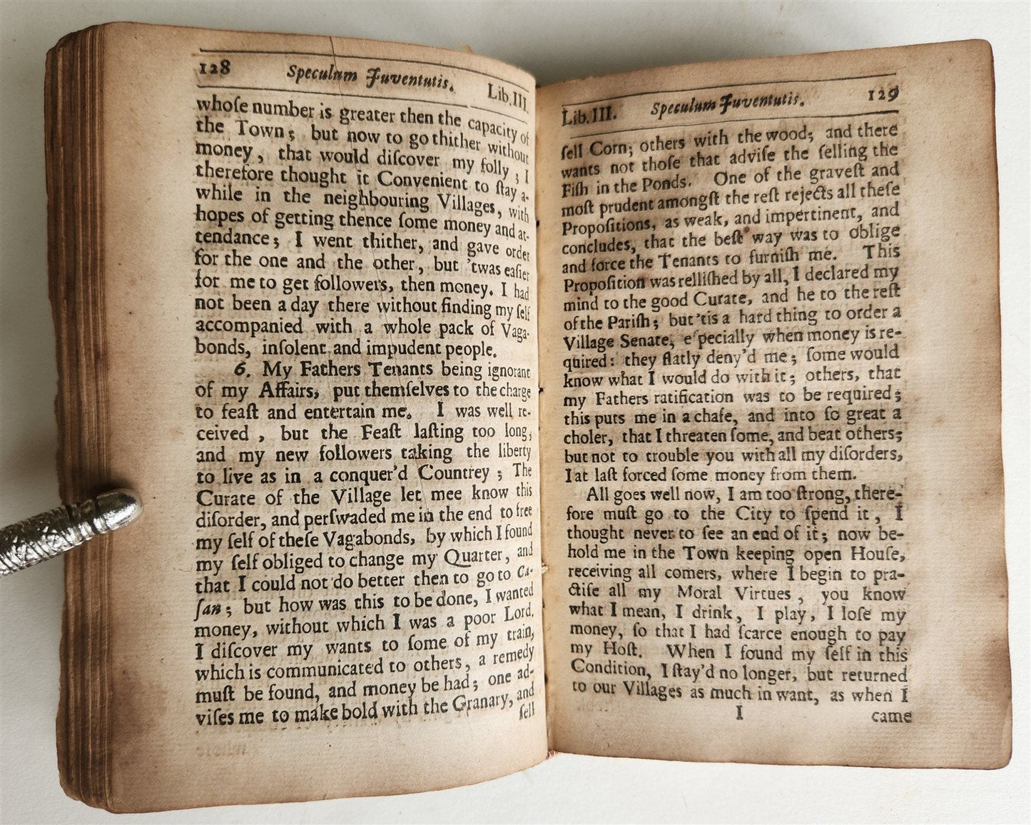 1671 GUIDE for YOURS in ENGLISH antique SPECULUM JUVENTUTIS