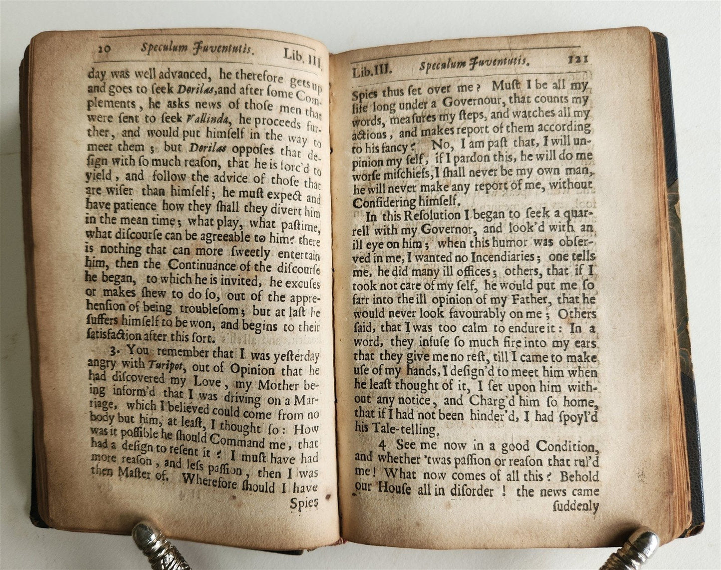 1671 GUIDE for YOURS in ENGLISH antique SPECULUM JUVENTUTIS