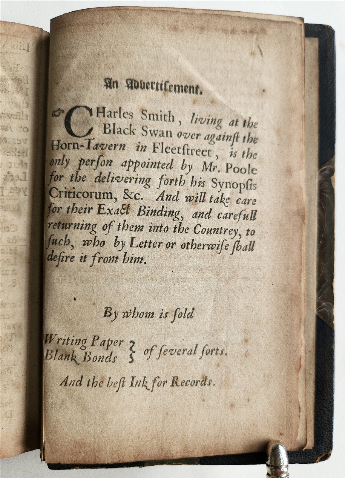 1671 GUIDE for YOURS in ENGLISH antique SPECULUM JUVENTUTIS