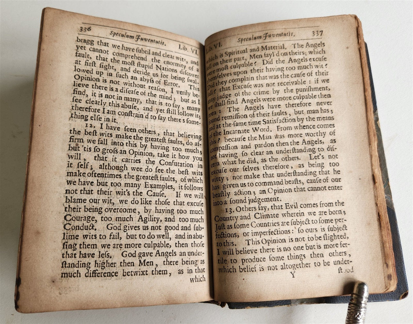 1671 GUIDE for YOURS in ENGLISH antique SPECULUM JUVENTUTIS