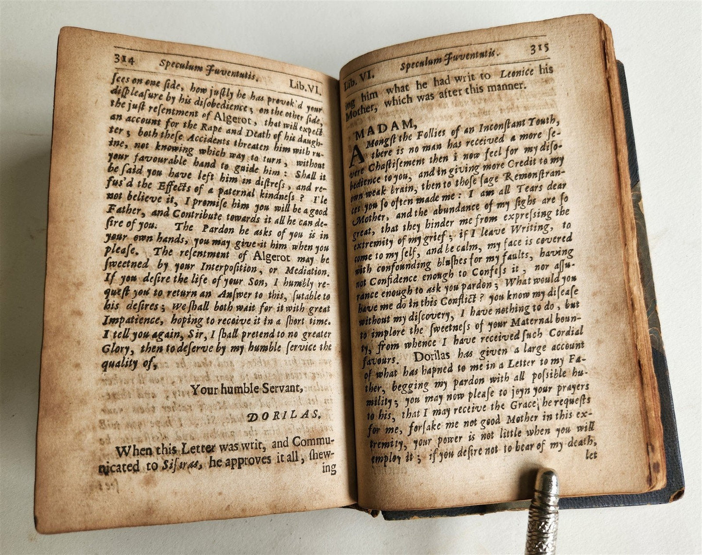 1671 GUIDE for YOURS in ENGLISH antique SPECULUM JUVENTUTIS