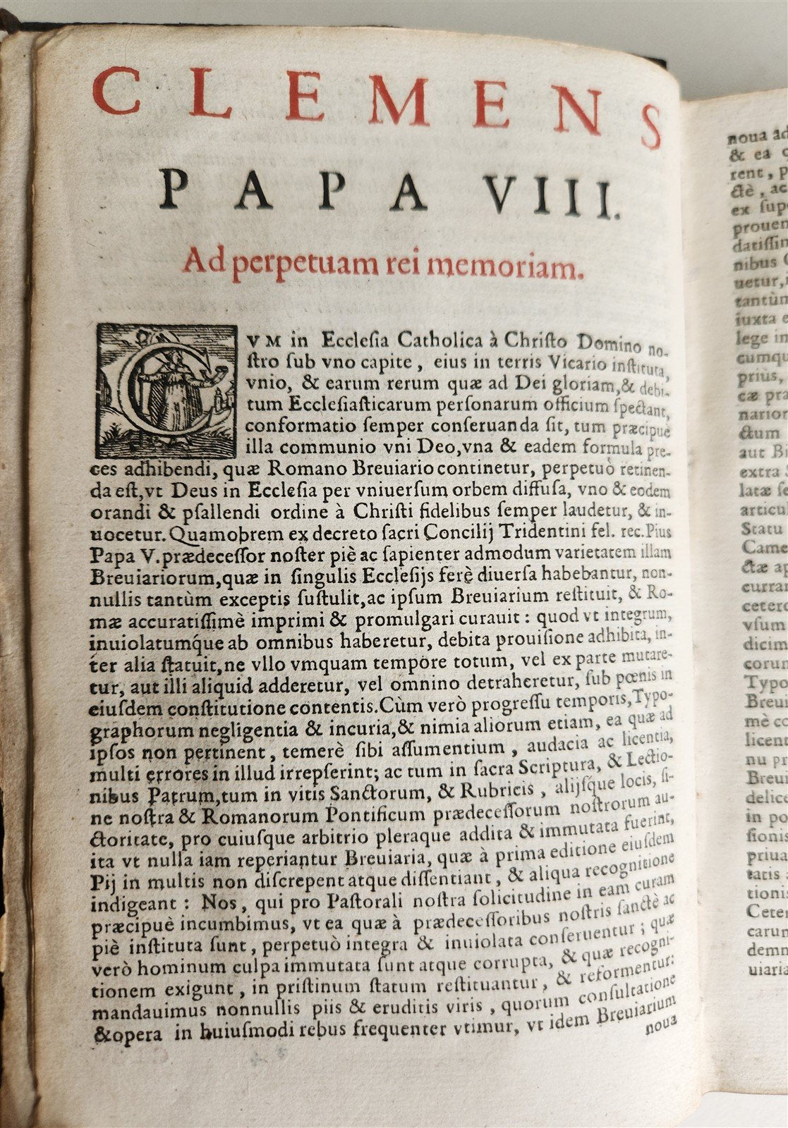 1653 BREVIARIUM ROMANUM antique illustrated in LATIN