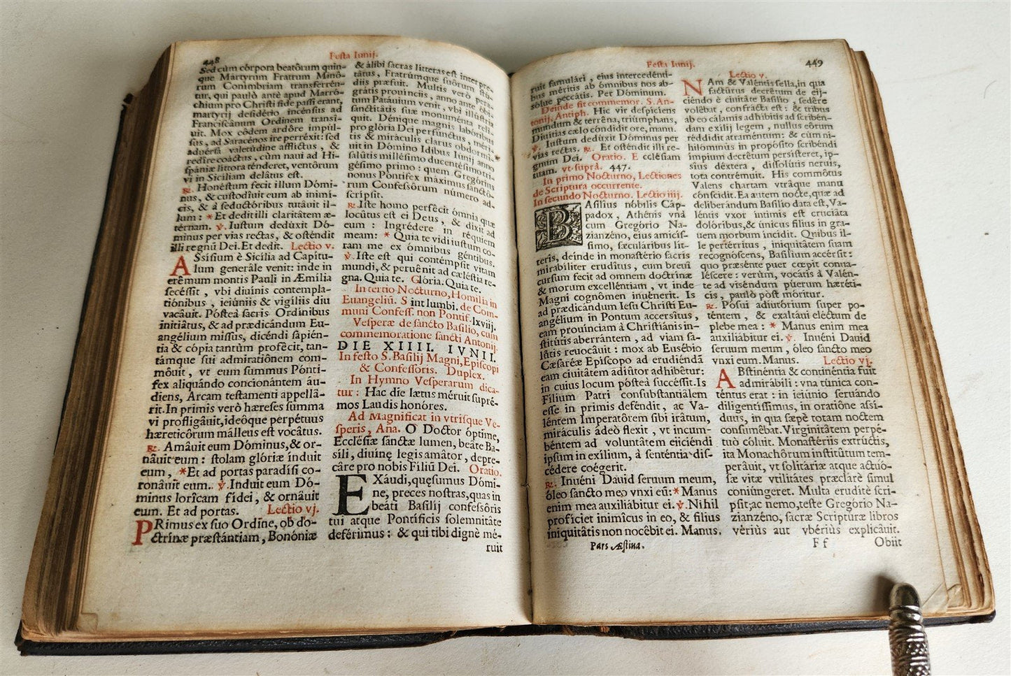 1653 BREVIARIUM ROMANUM antique illustrated in LATIN