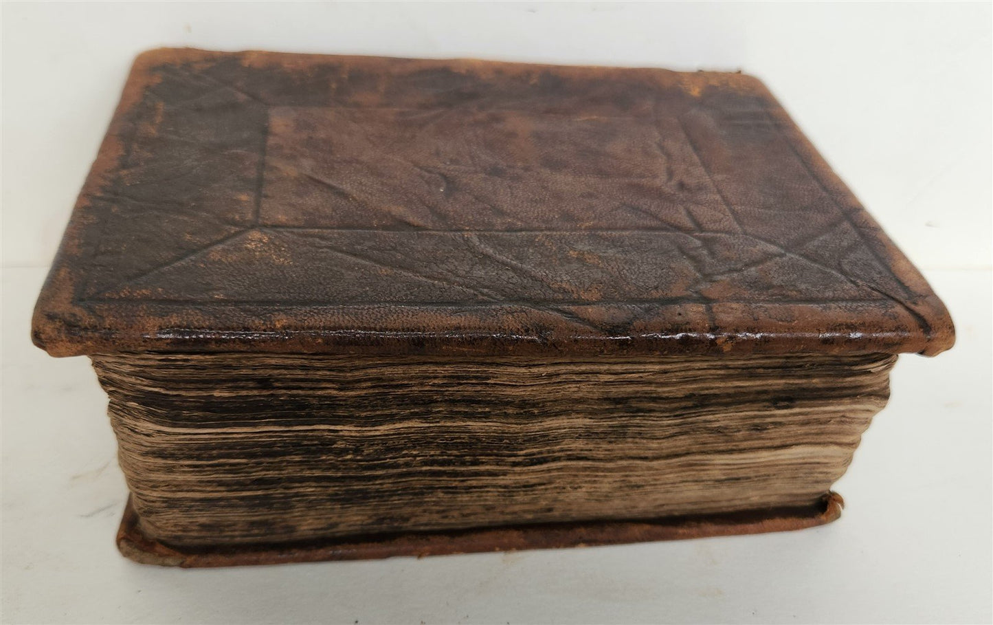 1636 BIBLE in ENGLISH OLD & NEW TESTAMENT antique ORIGINAL BINDING illustrated