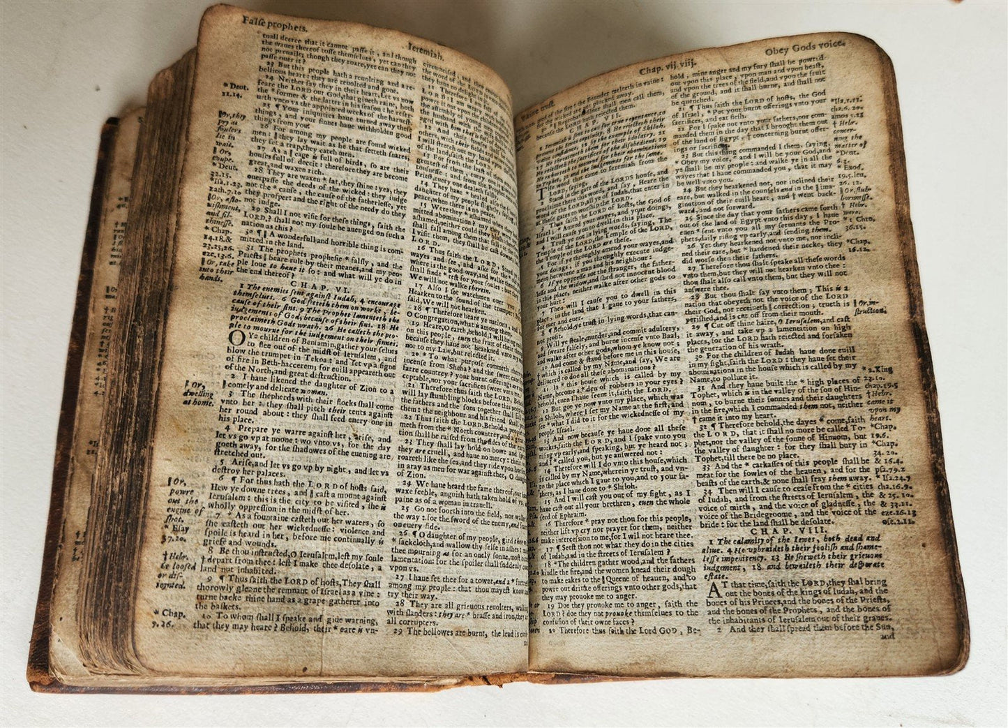 1636 BIBLE in ENGLISH OLD & NEW TESTAMENT antique ORIGINAL BINDING illustrated