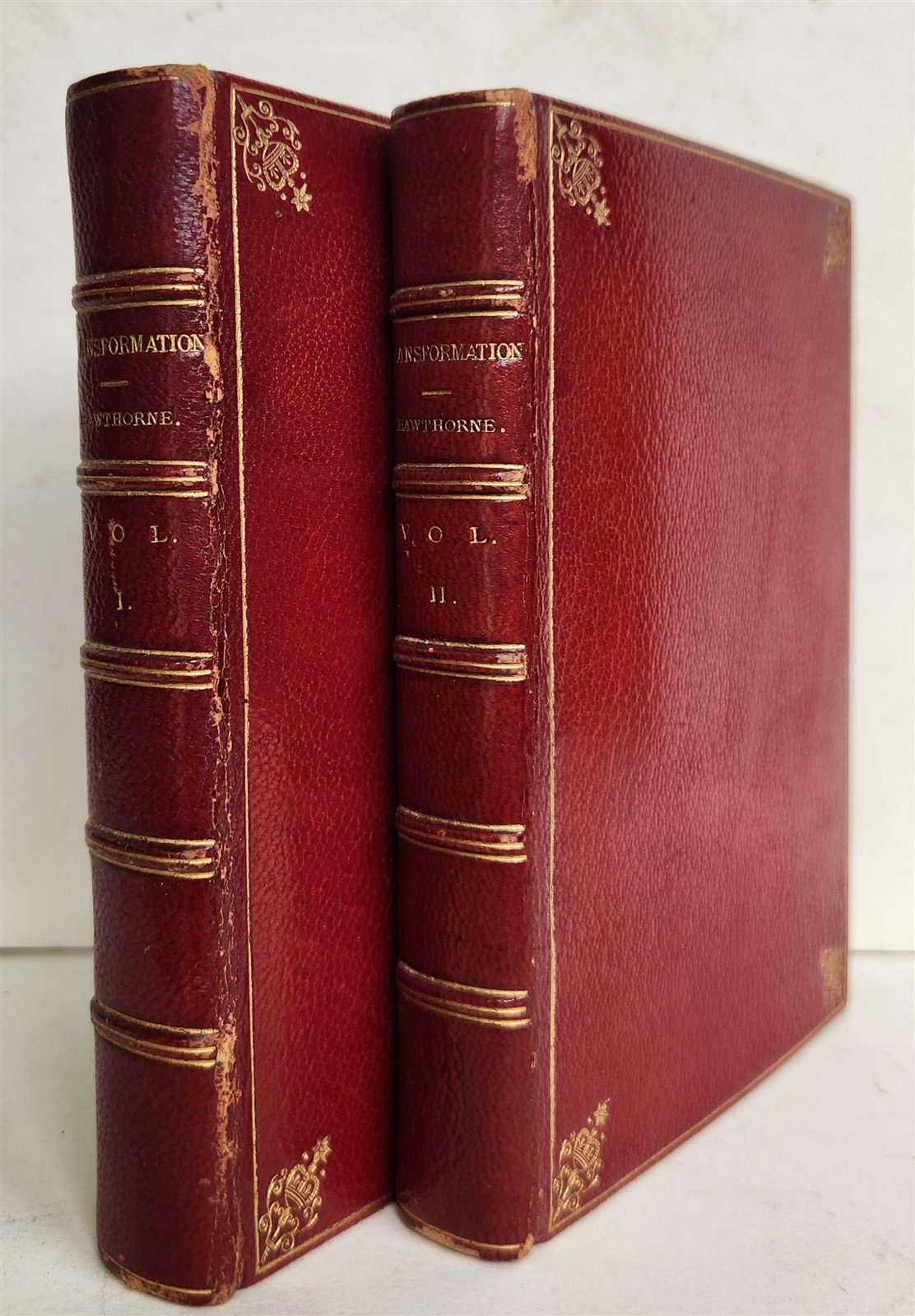 1860 TRANSFORMATION ROMANCE of MONTE BENI 2 VOLS antique PHOTO ILLUSTRATED