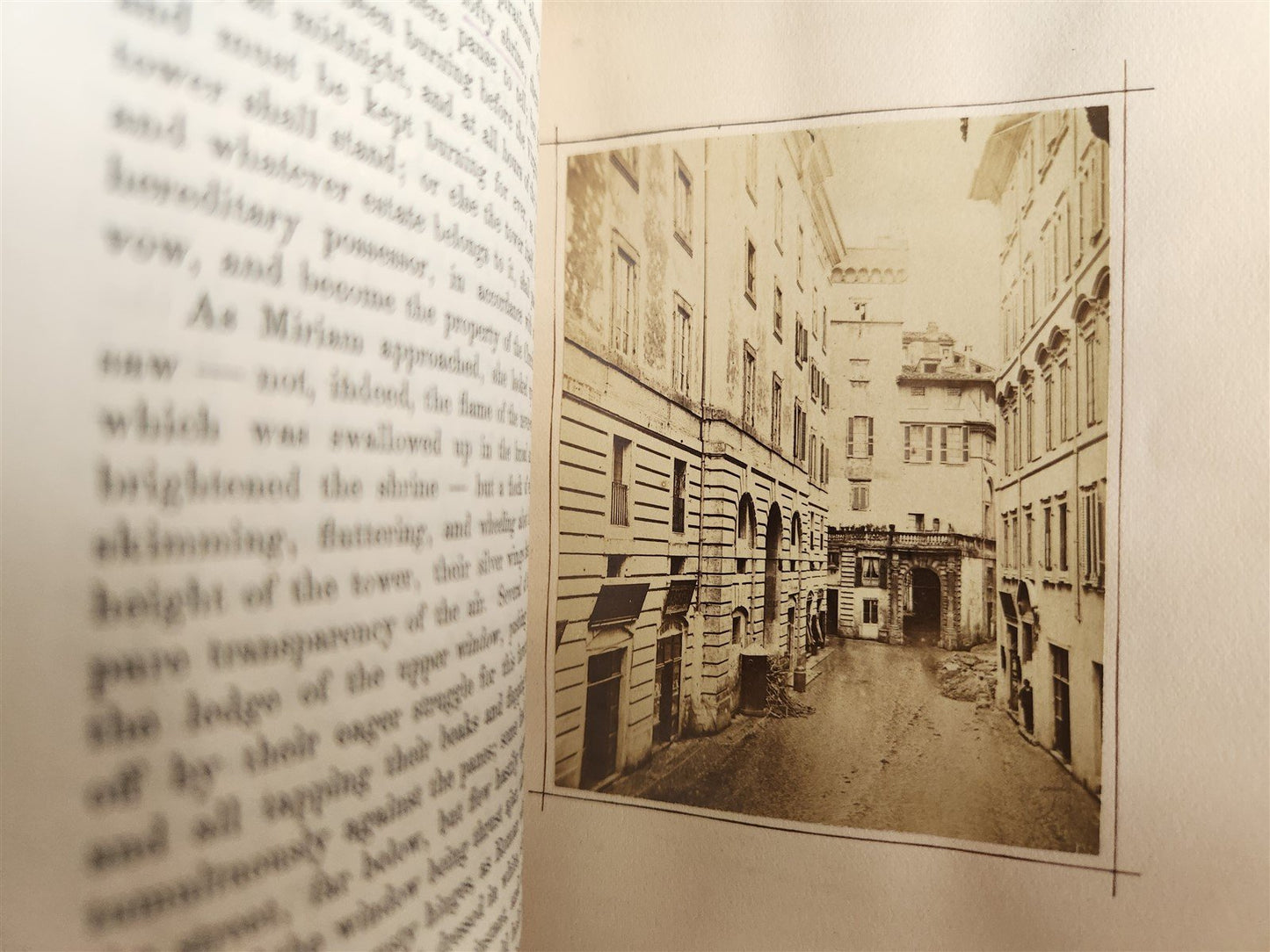 1860 TRANSFORMATION ROMANCE of MONTE BENI 2 VOLS antique PHOTO ILLUSTRATED