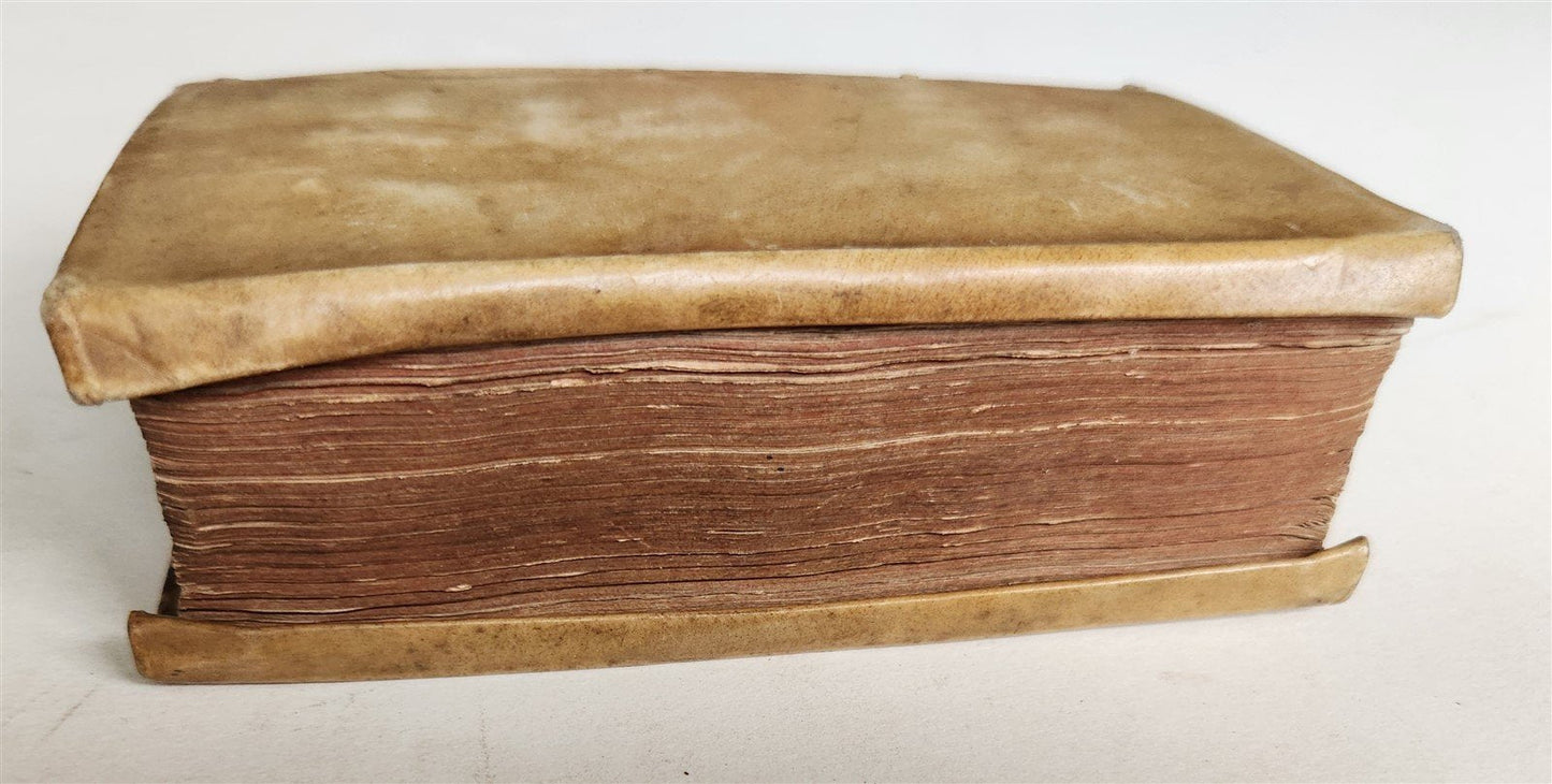 1645 GROTIUS POEMATA antique VELLUM BINDING POETRY
