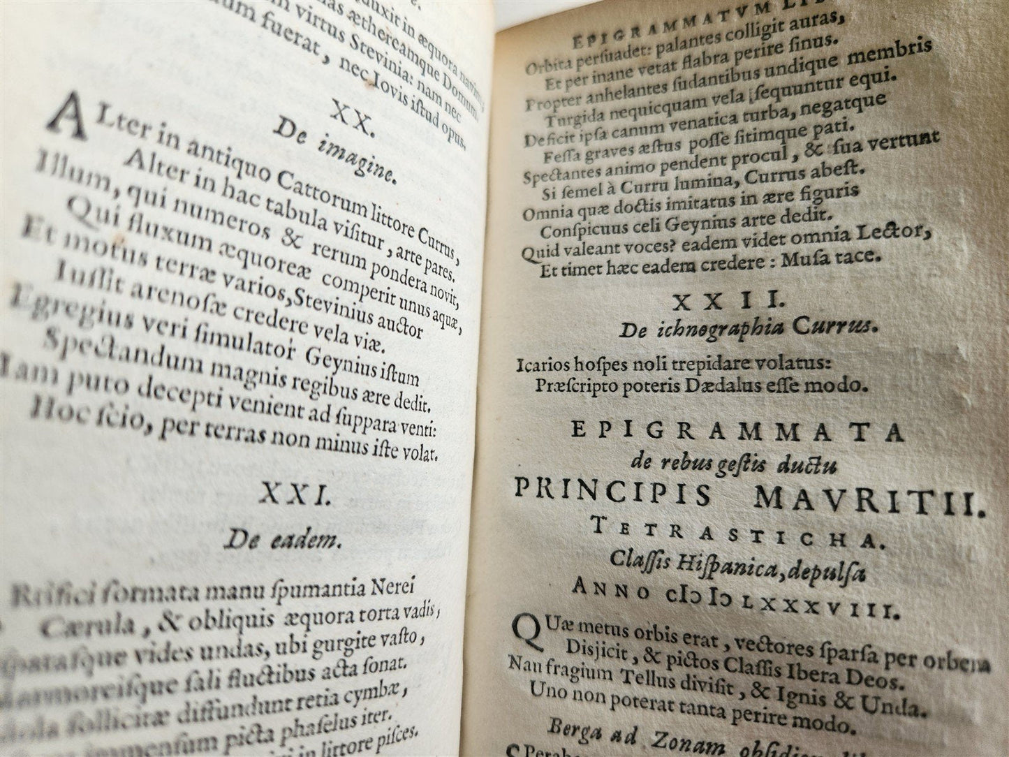 1645 GROTIUS POEMATA antique VELLUM BINDING POETRY