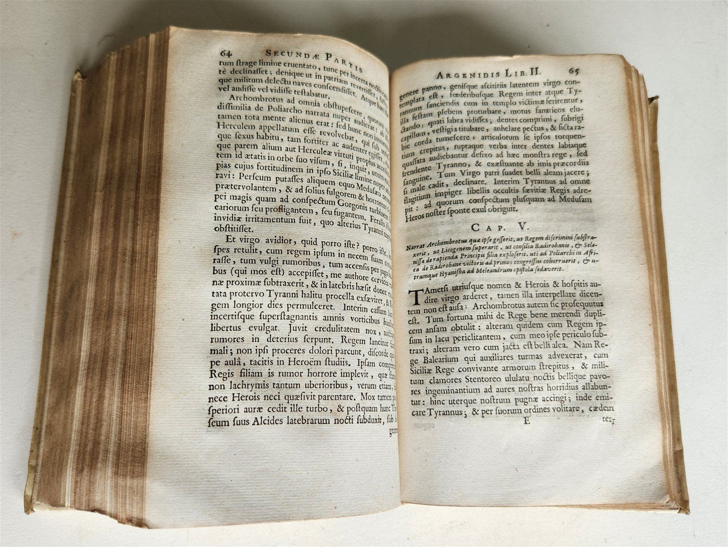1664 ARGENIS by John Barclay ANTIQUE Scotland POLITICAL NOVEL
