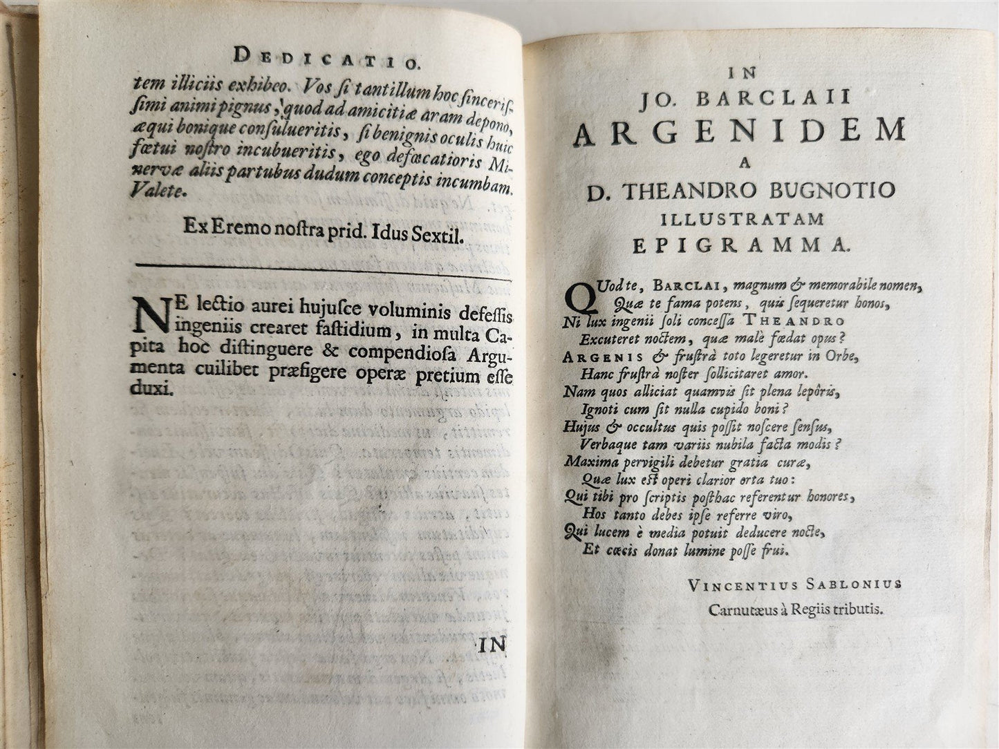 1664 ARGENIS by John Barclay ANTIQUE Scotland POLITICAL NOVEL