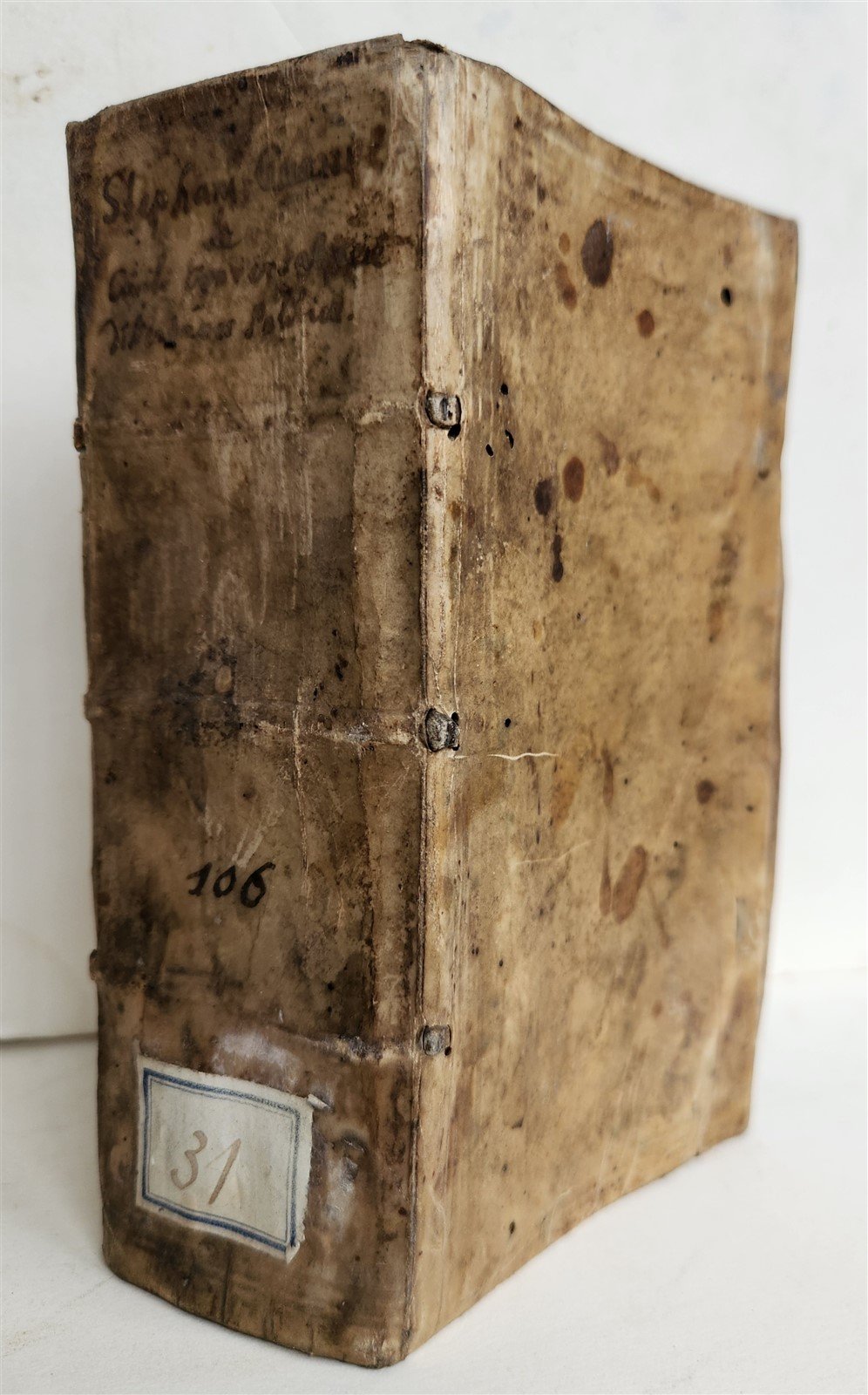 1606 De civili conversatione dissertationes Politicae antique VELLUM S. Gauzzi