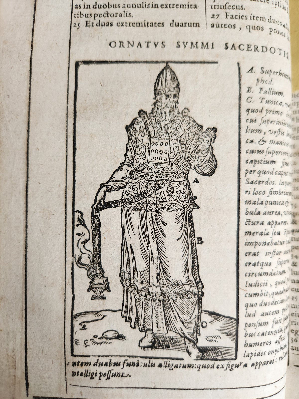 1600 BIBLE in LATIN ILLUSTRATED BIBLIA LATINA antique PIGSKIN BINDING 16th cent.