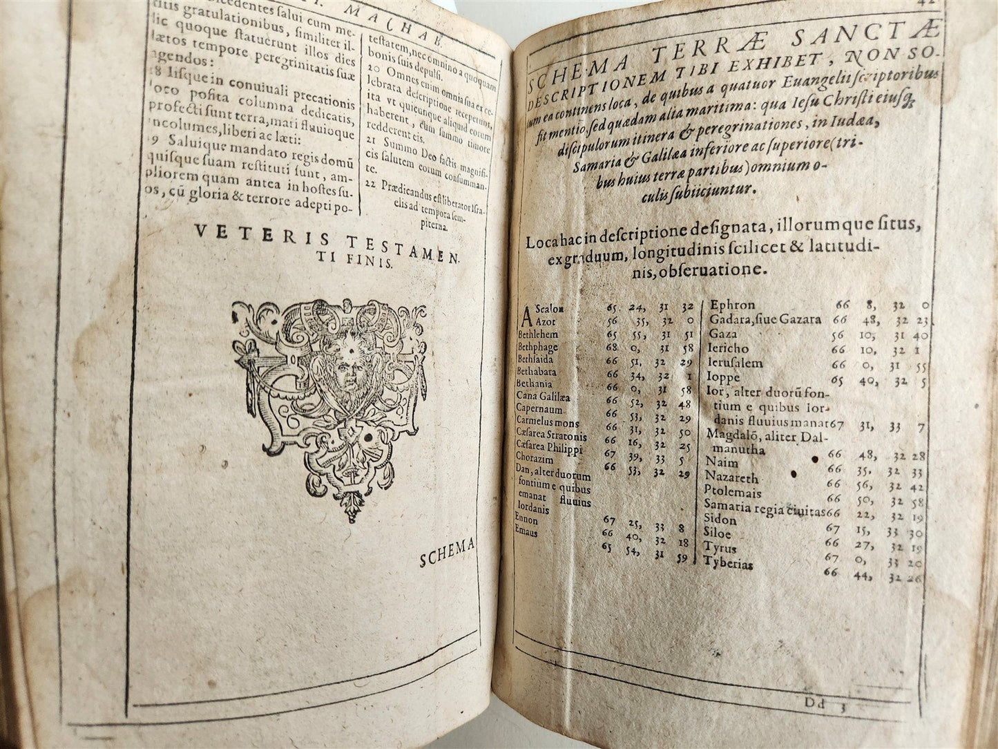 1600 BIBLE in LATIN ILLUSTRATED BIBLIA LATINA antique PIGSKIN BINDING 16th cent.