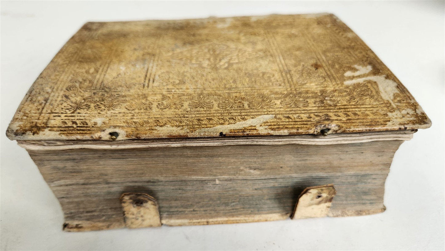 1699-1702 JUDAS by Abraham a Sancta Clara antique PIGSKIN BINDING