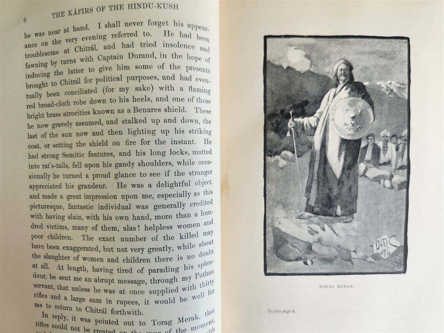 1896 KARIFS of HINDU-KUSH by GEORGE ROBERTSON antique ILLUSTRATED AFGHANISTAN