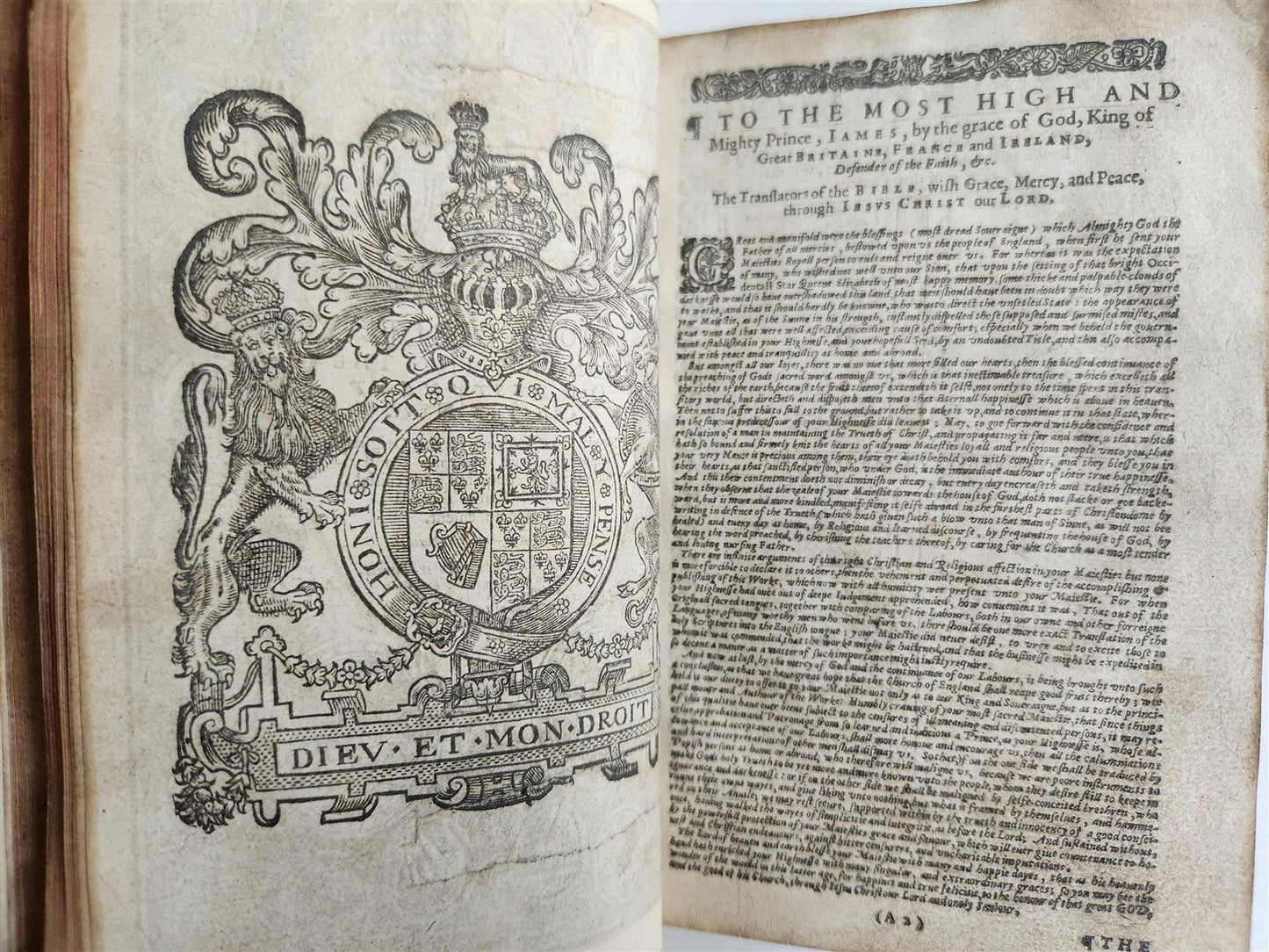1679 BIBLE in ENGLISH antique OLD & NEW TESTAMENT ORIGINAL BINDING 17th CENTURY