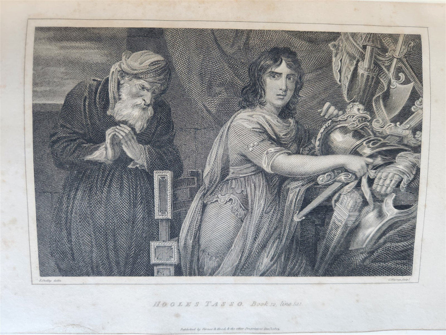 1803 TORQUATO TASSO 2 VOLS JERUSALEM DELIVERED antique ILLUSTRATED in ENGLISH