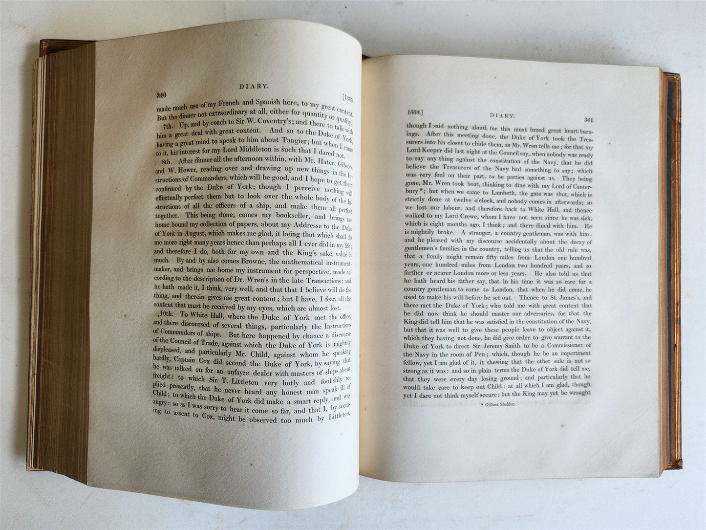 1825 PEPYS'S MEMORIES 2 VOLUMES antique ILLUSTRATED in ENGLISH 1st EDITION folio