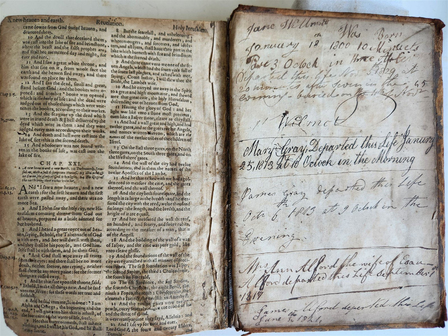 1630 BIBLE in ENGLISH antique 17th CENTURY original binding