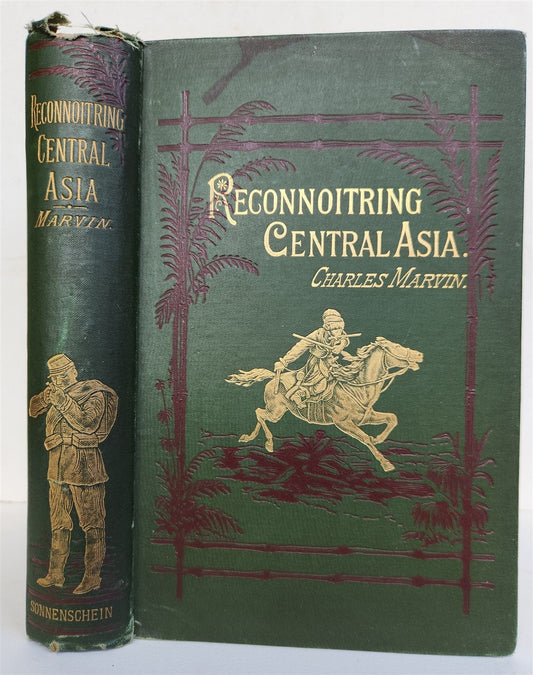 1886 RECONNOITRING CENTRAL ASIA antique ILLUSTRATED Russia and India