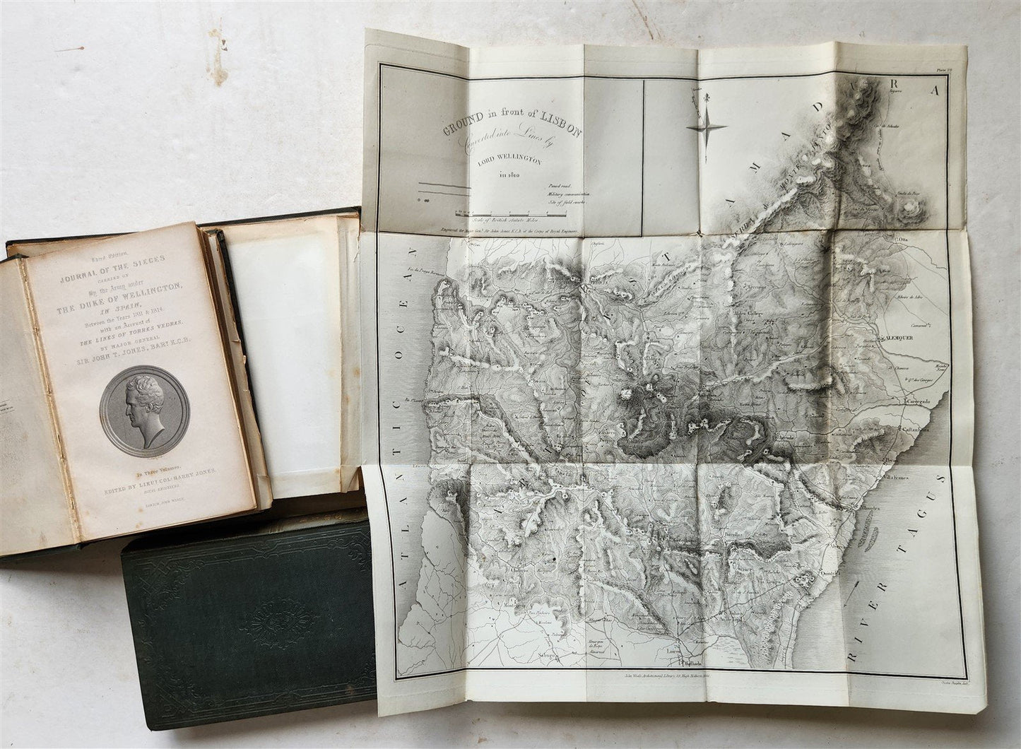 1846 JOURNALS of SIEGES by DUKE of WELLINGTON ARMY in SPAIN antique ILLUSTRATED