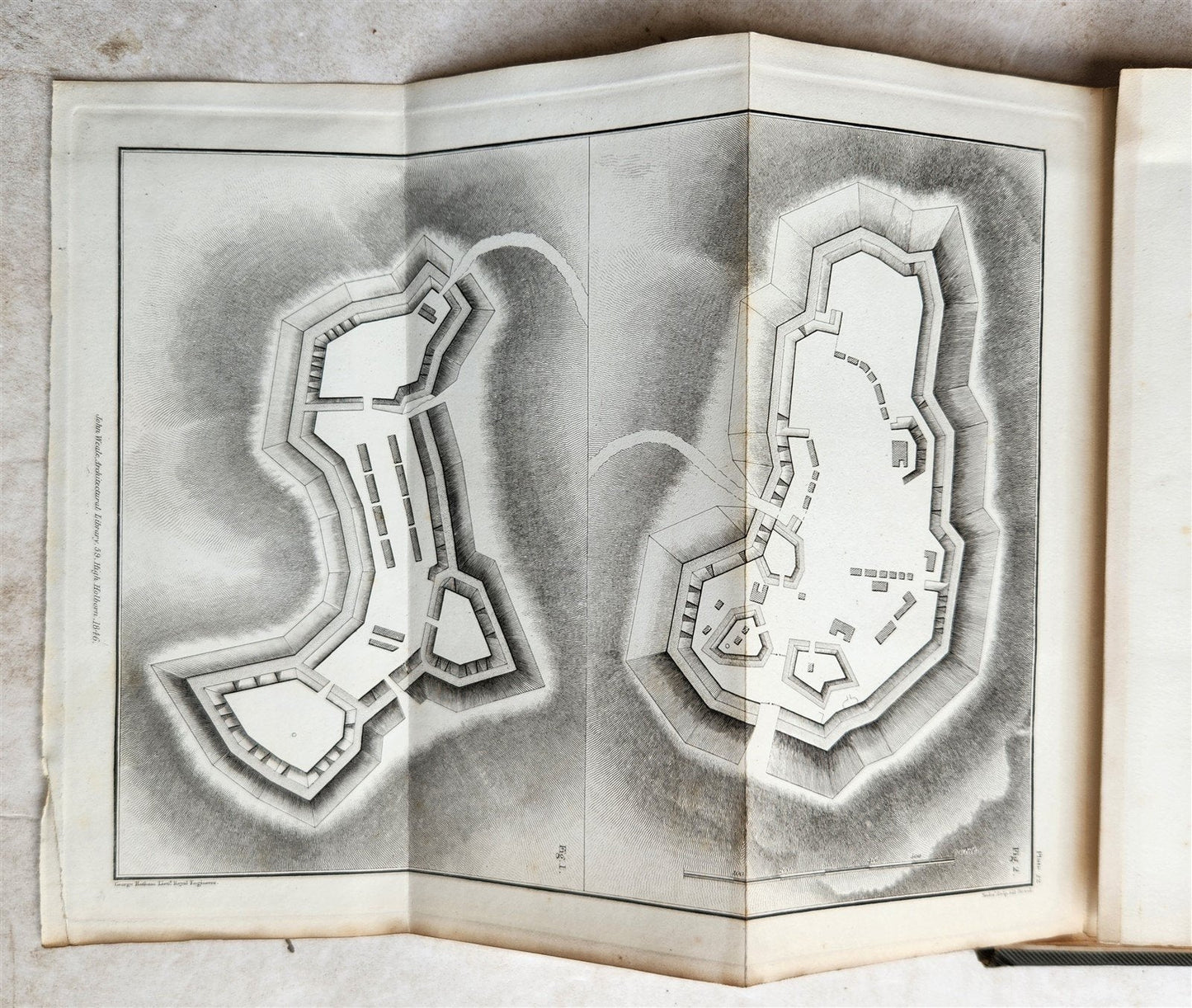 1846 JOURNALS of SIEGES by DUKE of WELLINGTON ARMY in SPAIN antique ILLUSTRATED