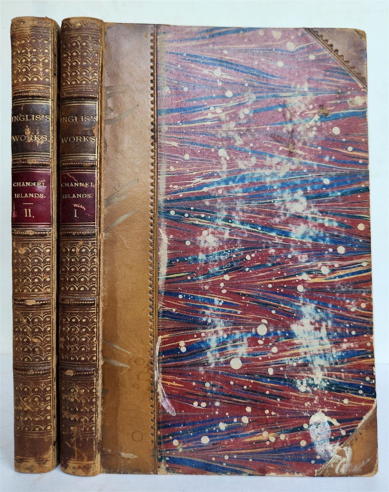 1834 CHANNEL ISLAND JERSEY GUERNSEY ALDERNEY antique 2 VOLS ILLUSTRATED w/ MAPS