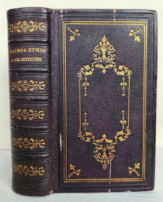 1862 PSALMS & HYMNS in ENGLISH antique PHILADELPHIA AMERICANA CIVIL WAR ERA