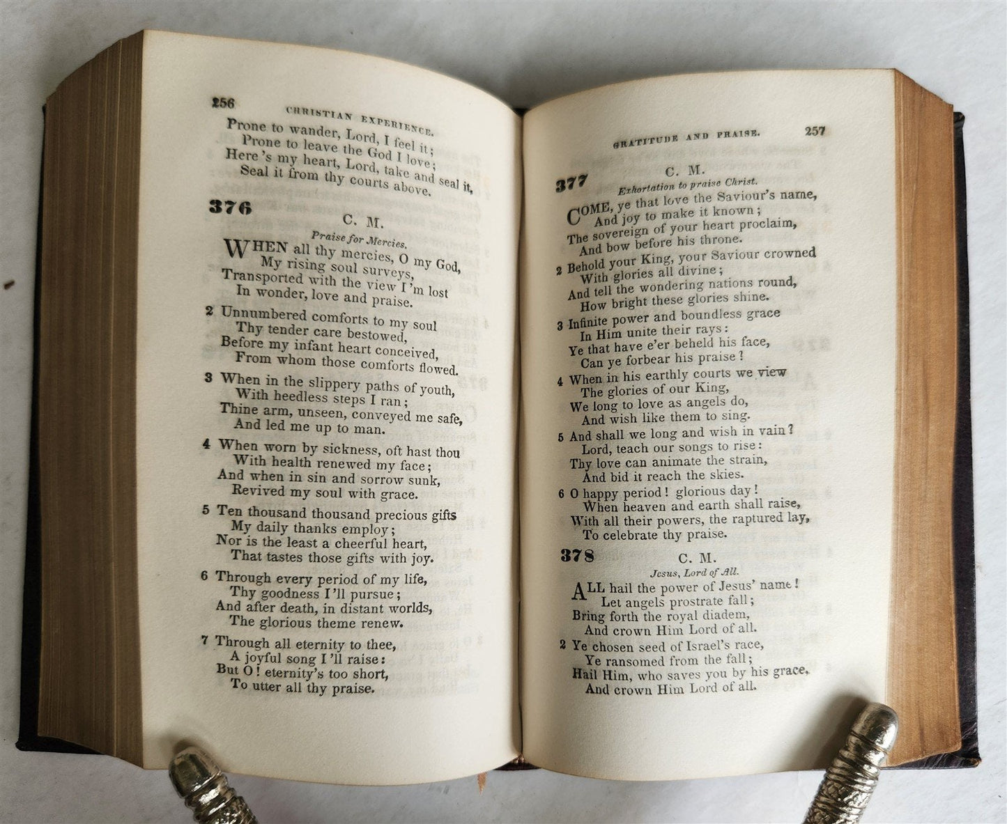 1862 PSALMS & HYMNS in ENGLISH antique PHILADELPHIA AMERICANA CIVIL WAR ERA