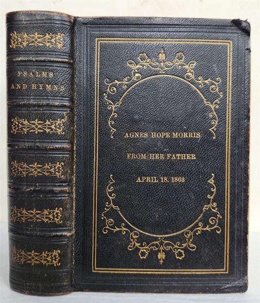 1863 PSALMS & HYMNS in ENGLISH antique PHILADELPHIA AMERICANA CIVIL WAR ERA
