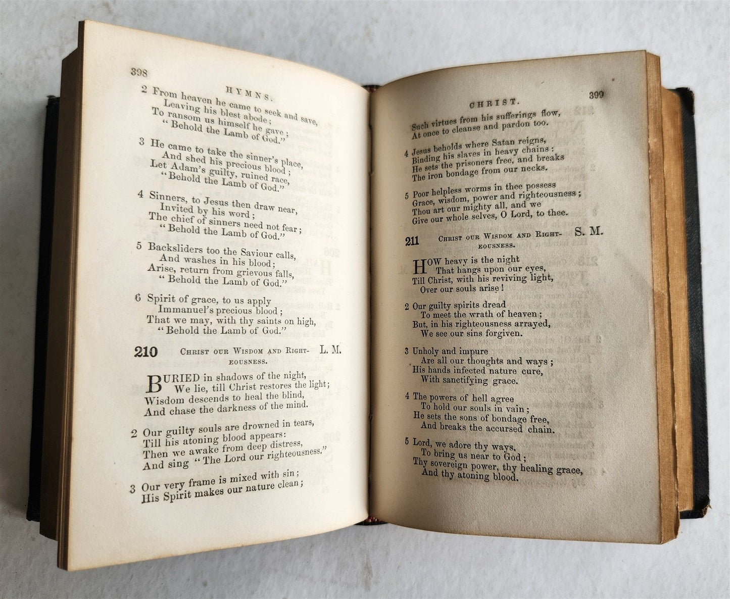 1863 PSALMS & HYMNS in ENGLISH antique PHILADELPHIA AMERICANA CIVIL WAR ERA