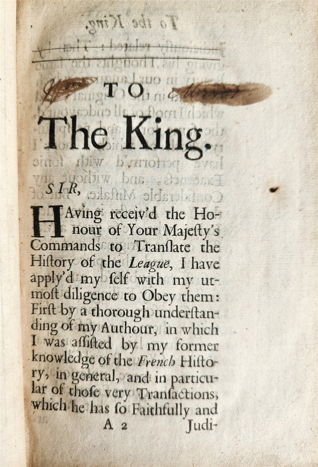 1684 HISTORY of the LEAGUE by MAIMBOURG transl. by DRYDEN antique in ENGLISH