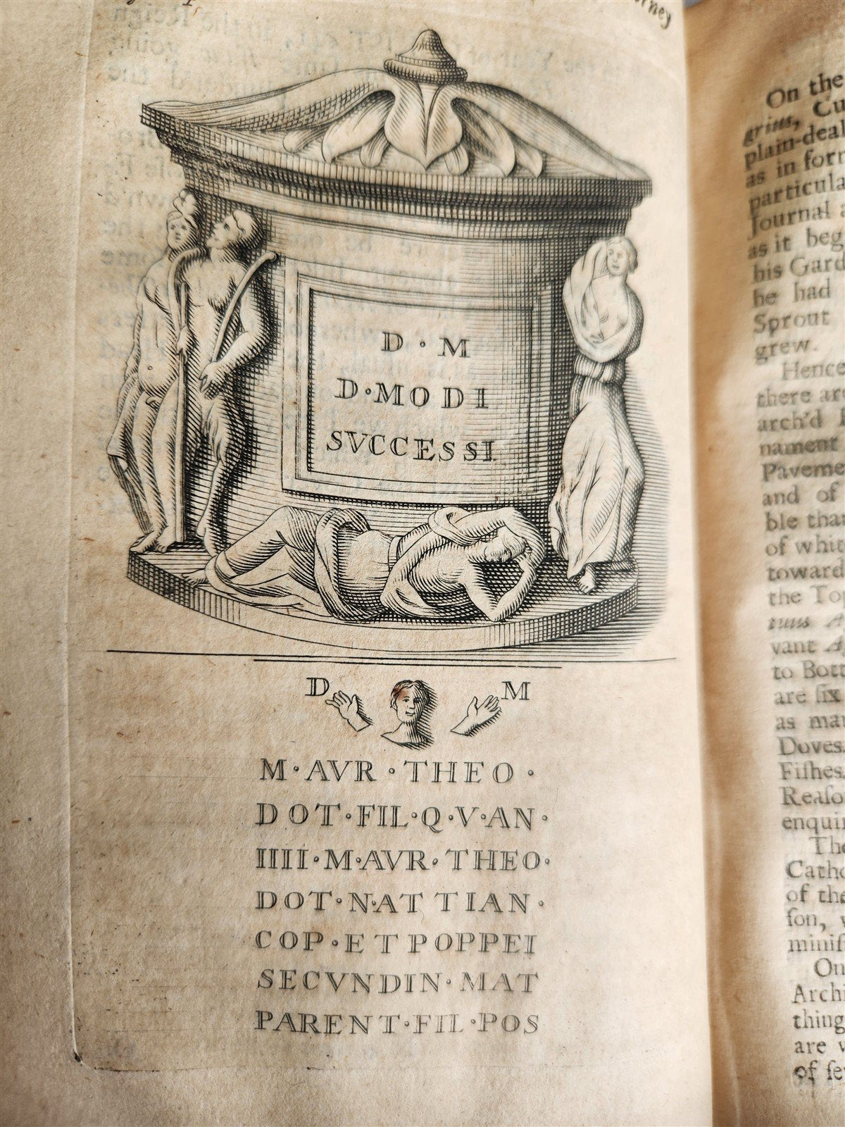 1712 TRAVELS of FATHER MONTFAUCON from PARIS to ITALY antique in ENGLISH