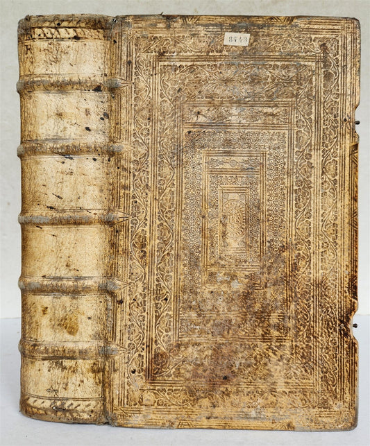 1691 BIBLE in GERMAN illustrated PIGSKIN BOUND FOLIO antique 17th CENTURY