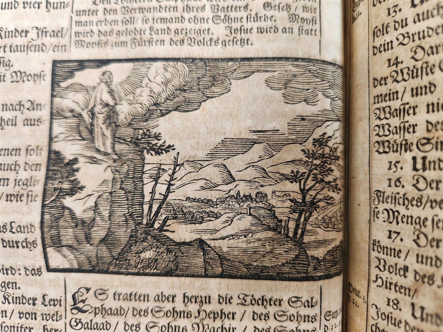 1691 BIBLE in GERMAN illustrated PIGSKIN BOUND FOLIO antique 17th CENTURY