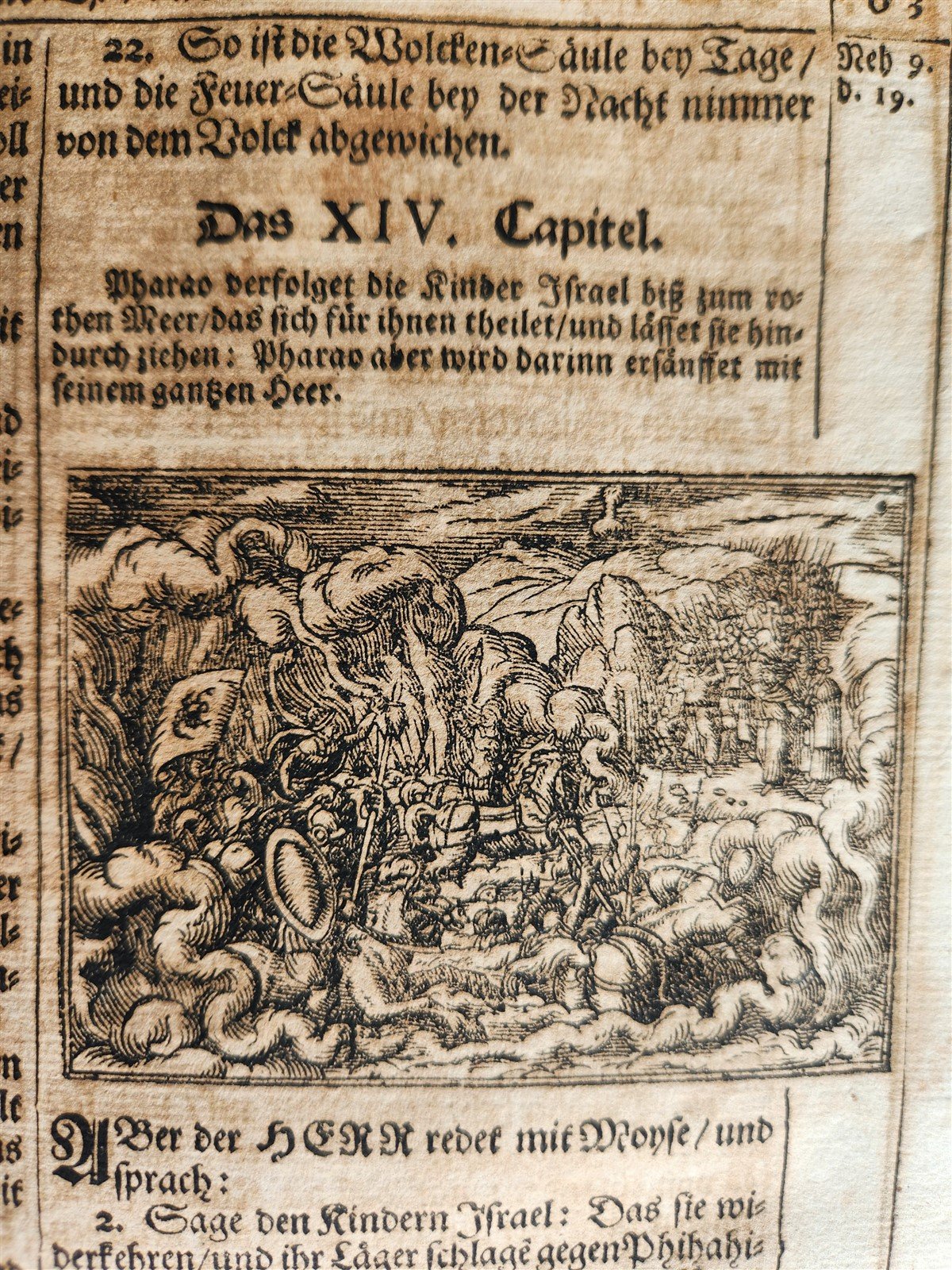 1691 BIBLE in GERMAN illustrated PIGSKIN BOUND FOLIO antique 17th CENTURY