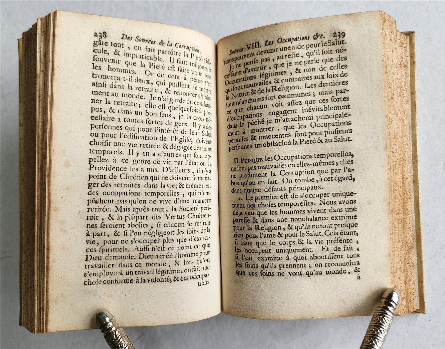 1721 TREATISE on SOURCES of CORRUPTION by OSTERWALD antique vellum binding