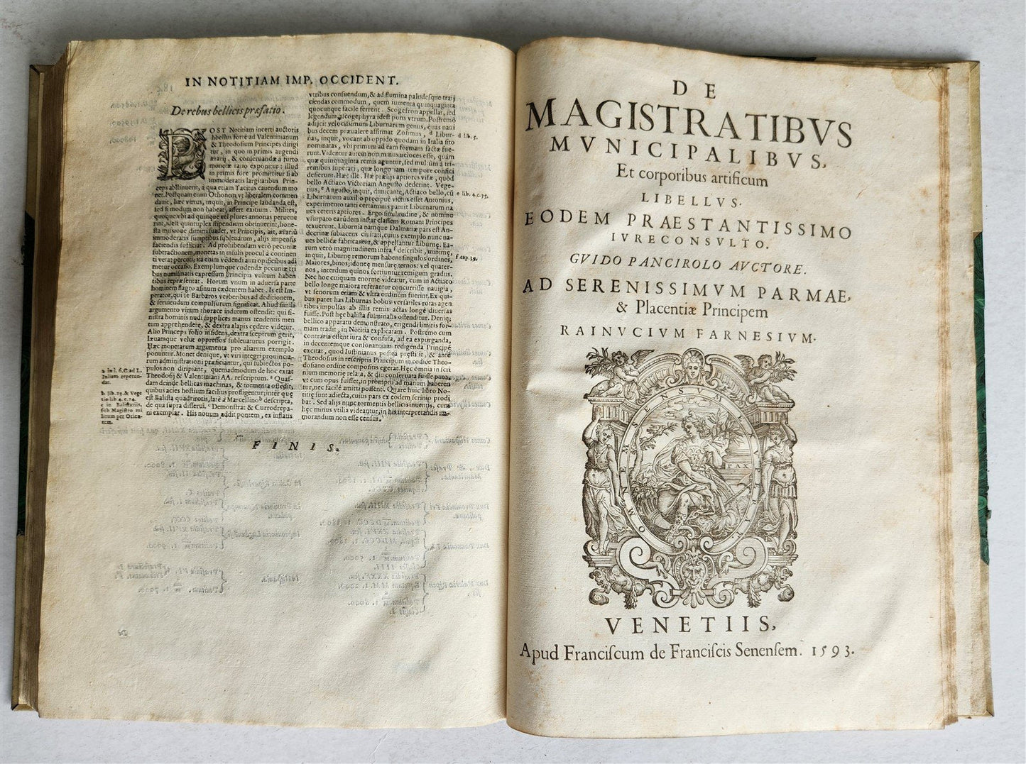1593 ROMAN ANTIQUITIES ILLUSTRATED w/ 117 ENGRAVINGS antique 16th century FOLIO