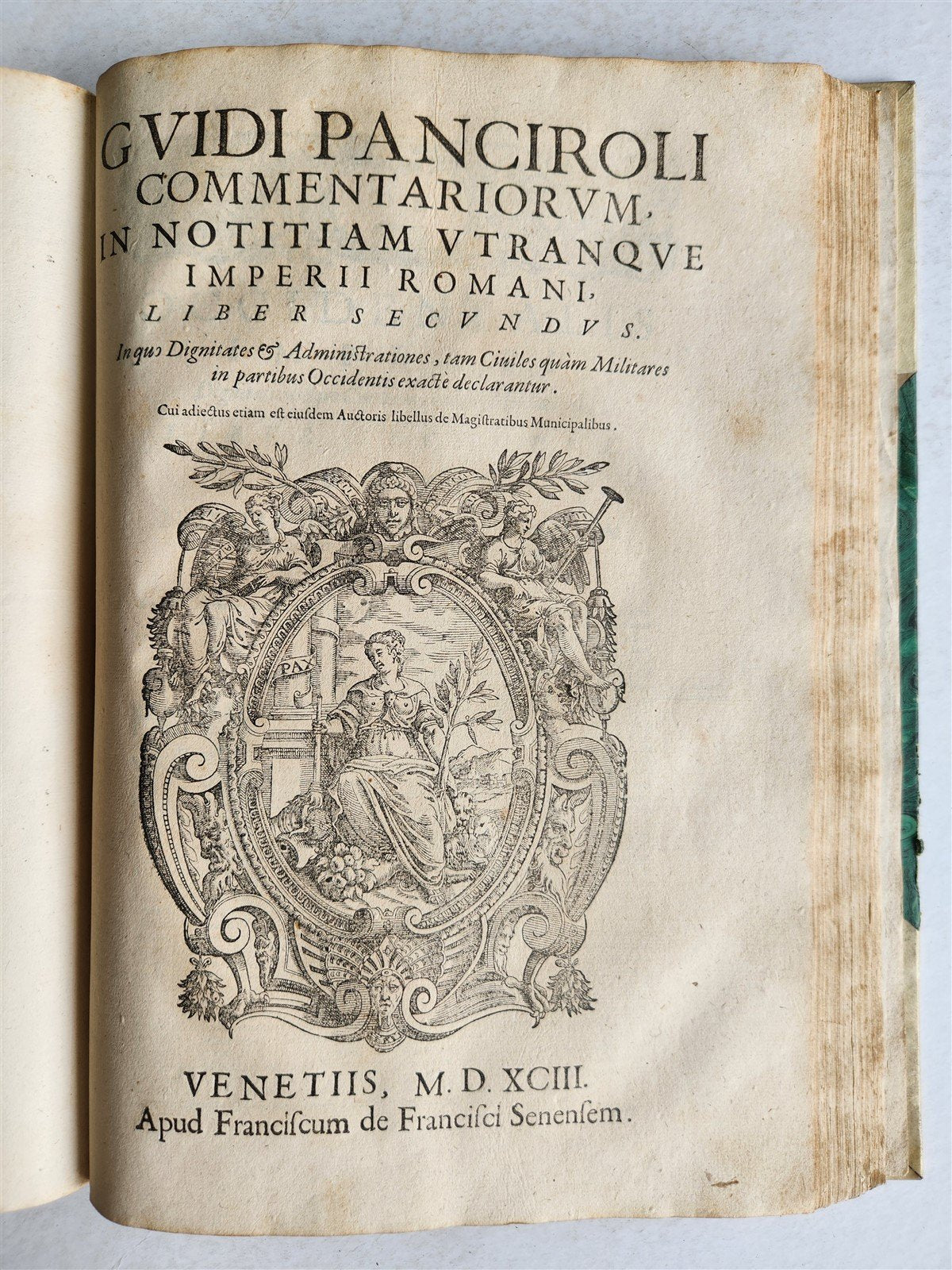 1593 ROMAN ANTIQUITIES ILLUSTRATED w/ 117 ENGRAVINGS antique 16th century FOLIO