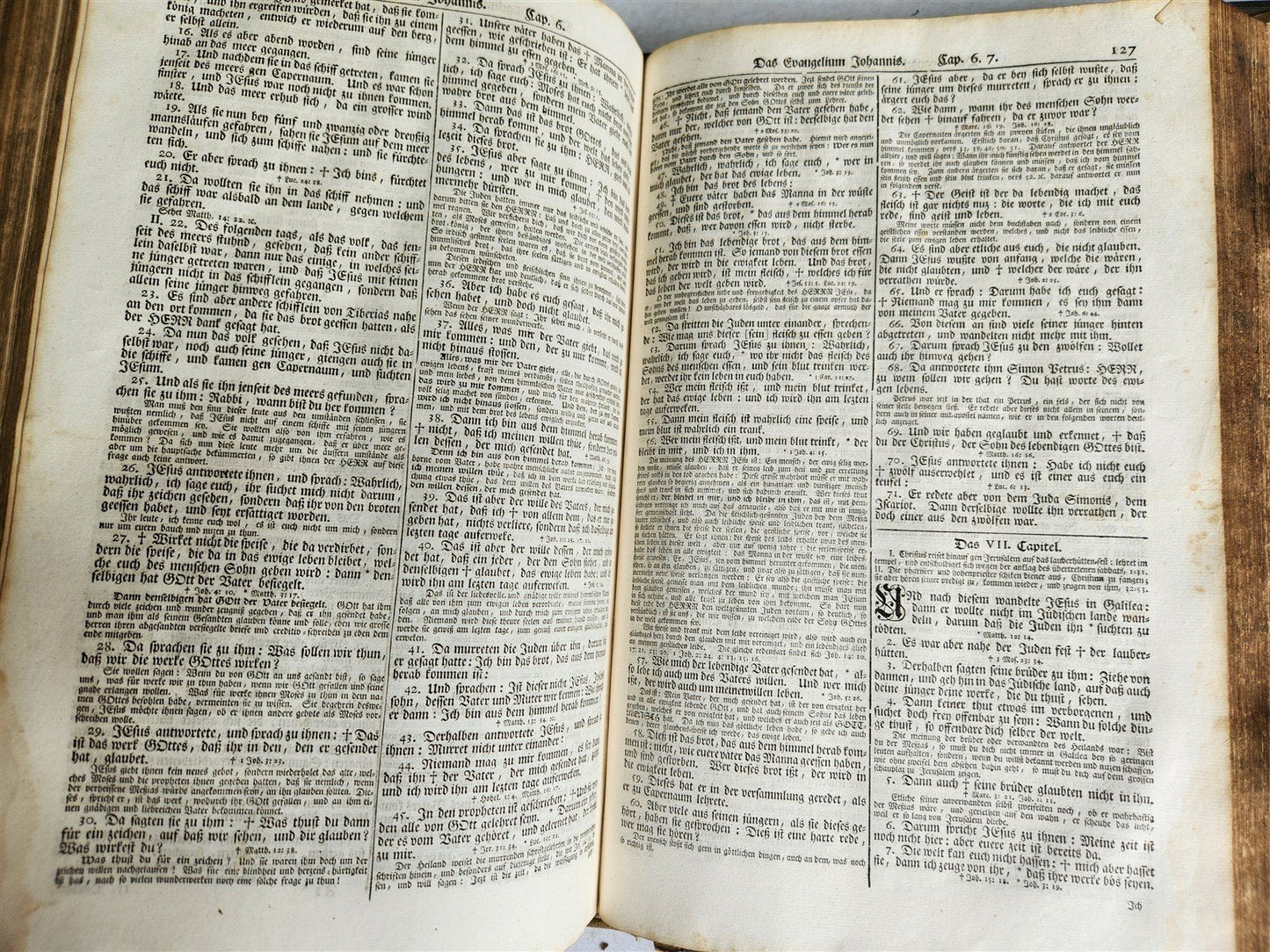 1755 BIBLE in GERMAN ULRICH antique PIGSKIN BINDING METAL FITTINGS MASSIVE FOLIO