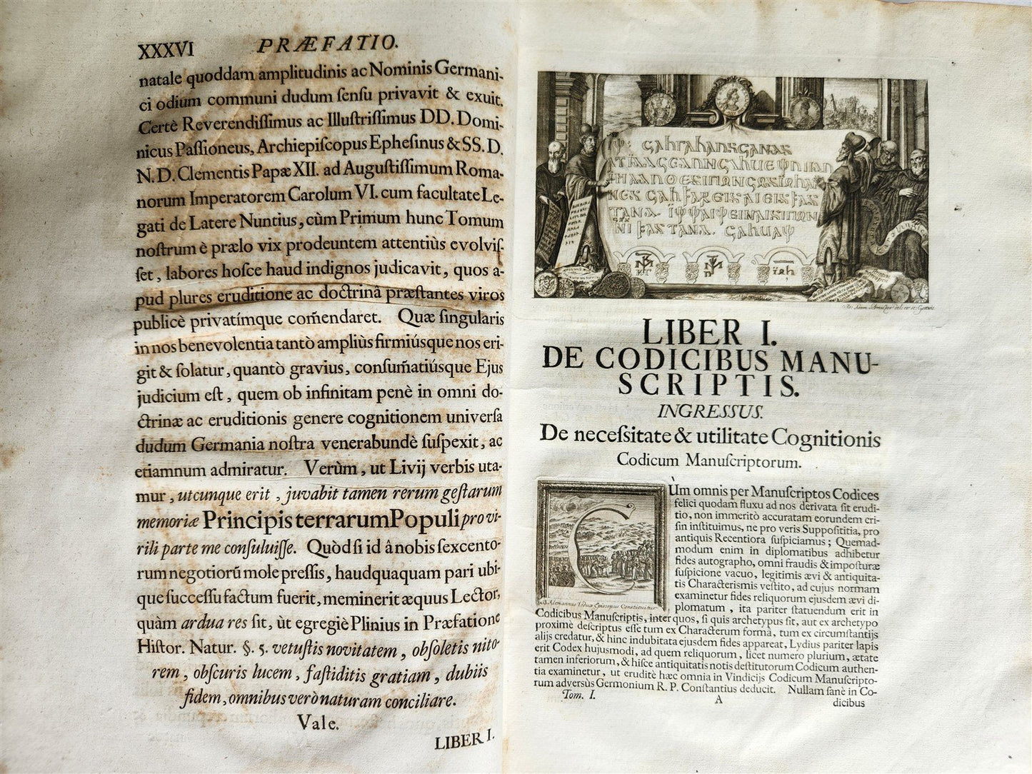 1732 CHRONICON GOTWINCENSE ABBEY ILLUSTRATED antique VELLUM BOUND MASSIVE FOLIO