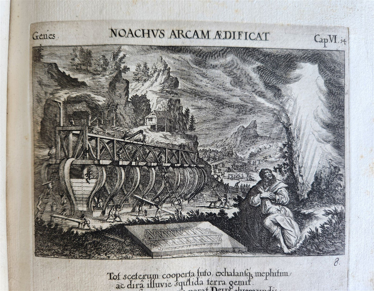 1679 ILLUSTRATED BIBLE antique Icones biblicae Veteris et Novi Testamenti RARE