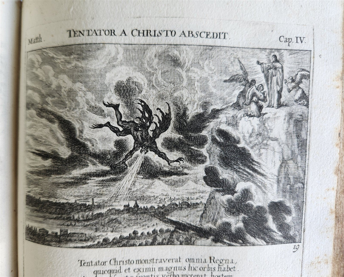 1679 ILLUSTRATED BIBLE antique Icones biblicae Veteris et Novi Testamenti RARE