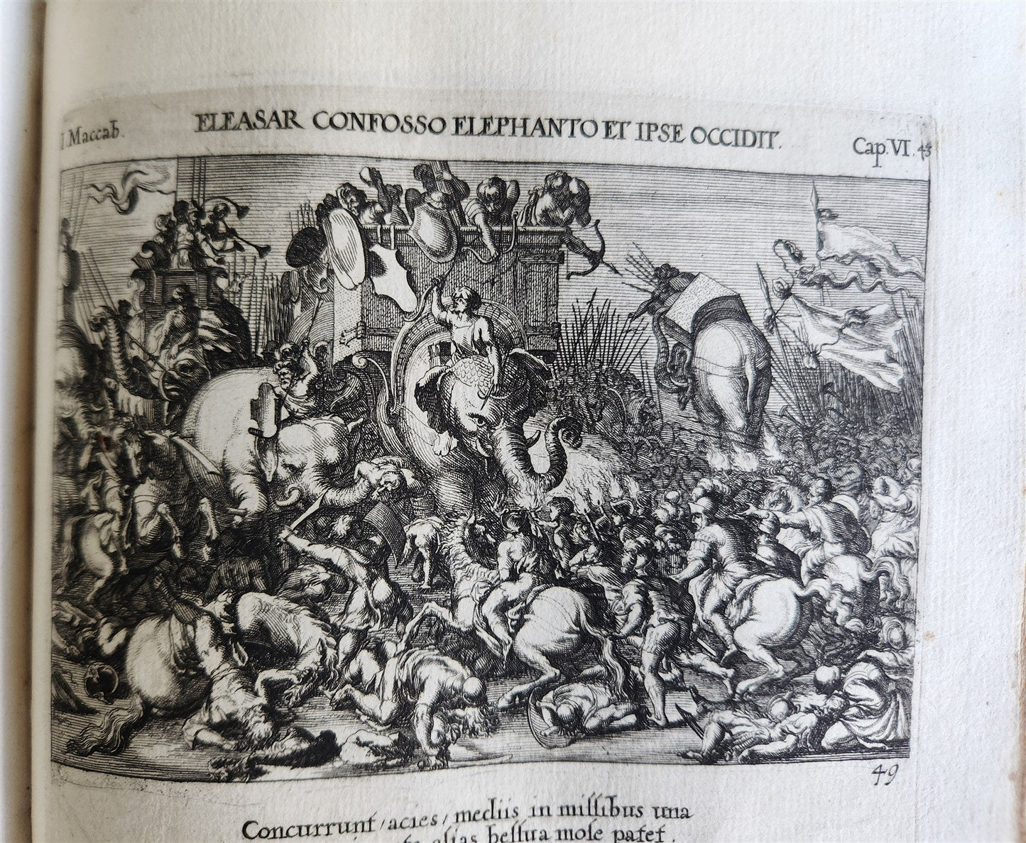 1679 ILLUSTRATED BIBLE antique Icones biblicae Veteris et Novi Testamenti RARE