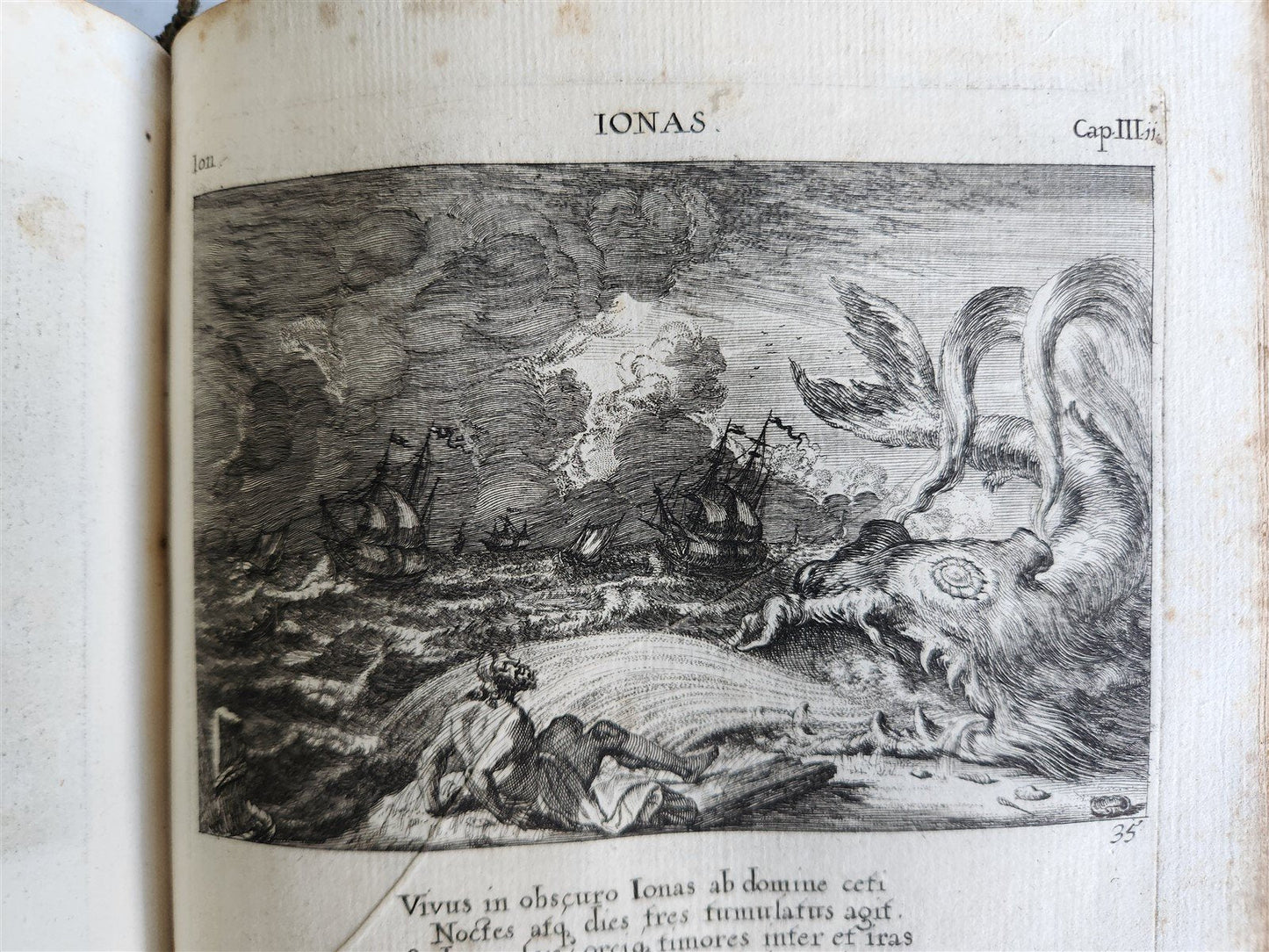 1679 ILLUSTRATED BIBLE antique Icones biblicae Veteris et Novi Testamenti RARE