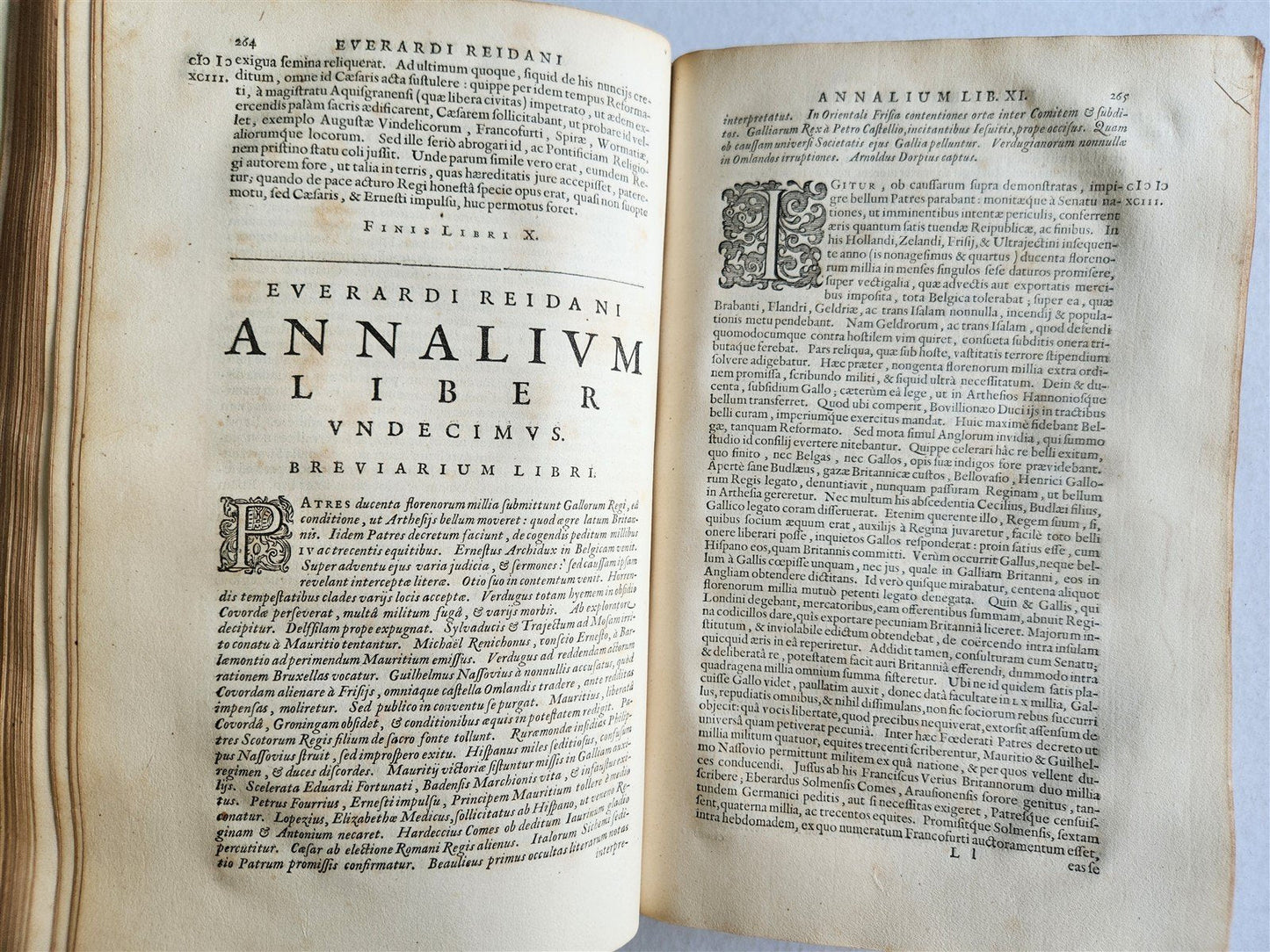 1633 EUROPE HISTORY antique FOLIO Britannicarum Gallicarum Belgicarum Germanica